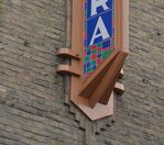 Detail van het uithangbord, dat in 2013 is gerestaureerd
<br/>
Richard Keijzer, 2015-07-12